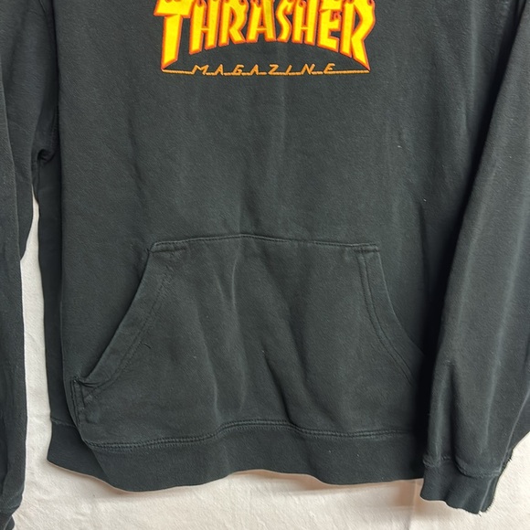 Thrasher Magazine Kids Flames Pull Over Hoodie Size Large (Child) - Picture 6 of 7